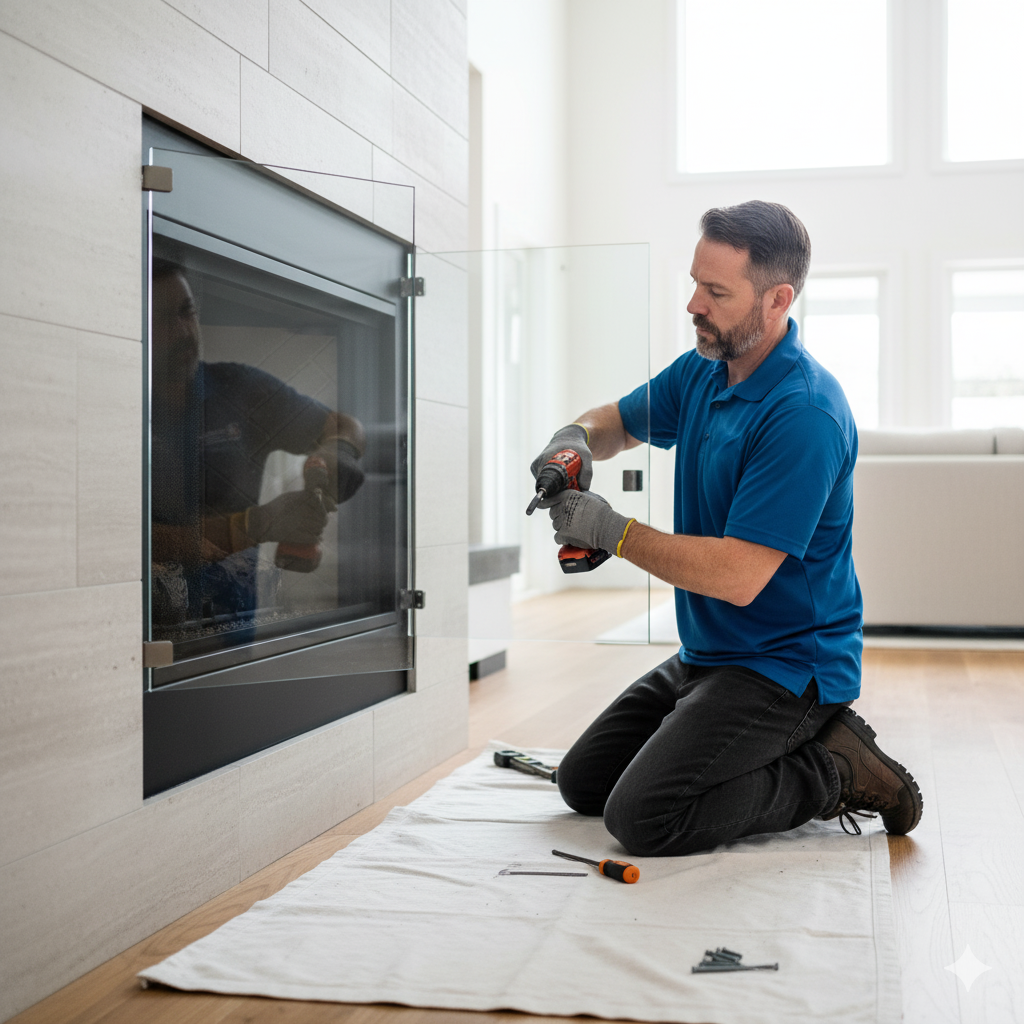 fireplace installation
